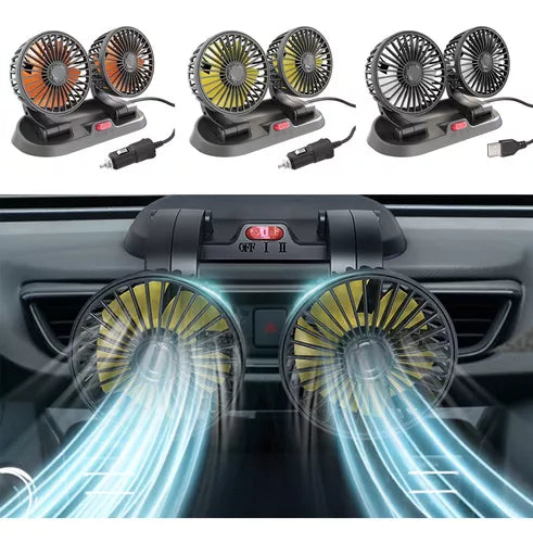 "Potente, Silencioso y Compacto – El Ventilador Portátil que tu Carro Necesita"